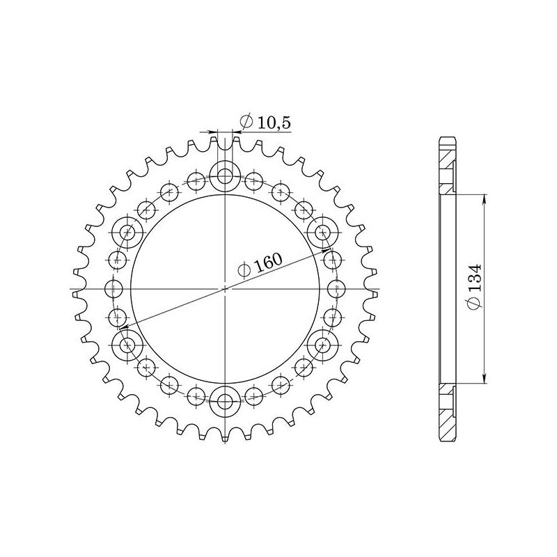 SGR CORONA R AL P520-D40 PER HONDA CBR RR FIREBLADE 1000 04-05