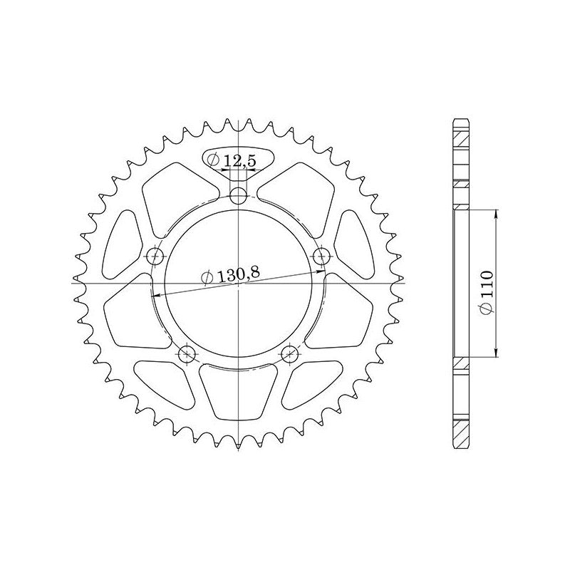 SGR CORONA R AL P520-D45 PER BMW S RR 1000 17-18