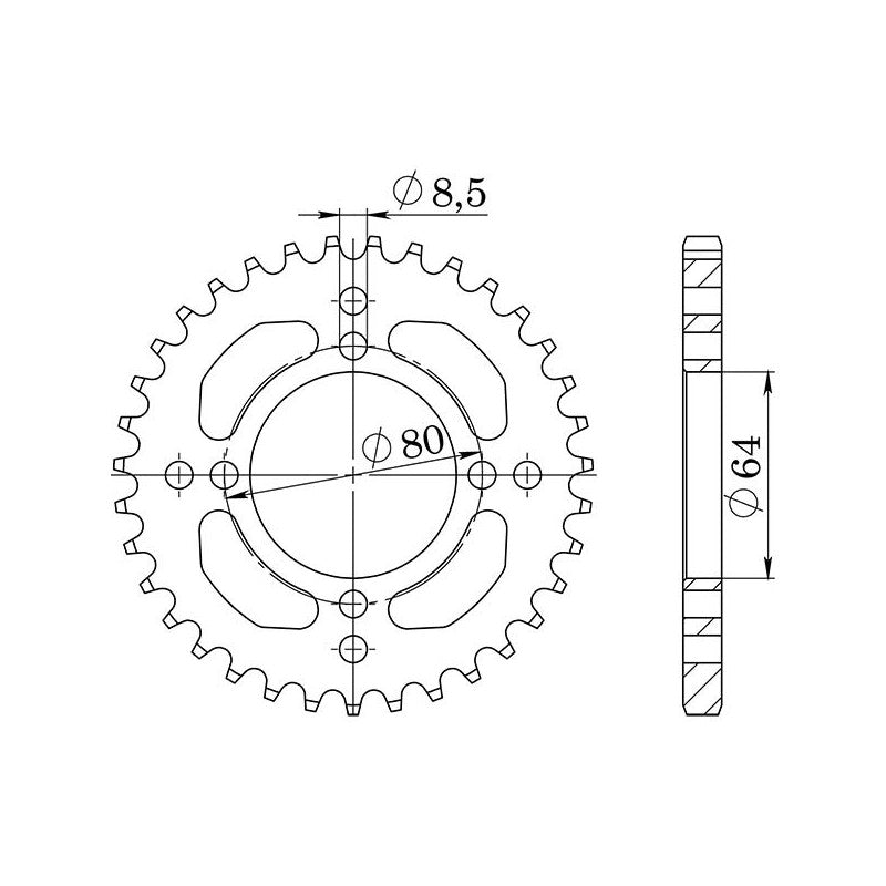 SGR CORONA S AC P420-D35 PER YAMAHA TT-R/TT-RE 90 00-07