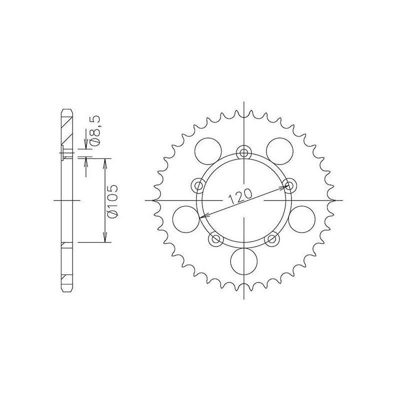 SGR CORONA S AC P420-D51 PER APRILIA MX 50 04/05