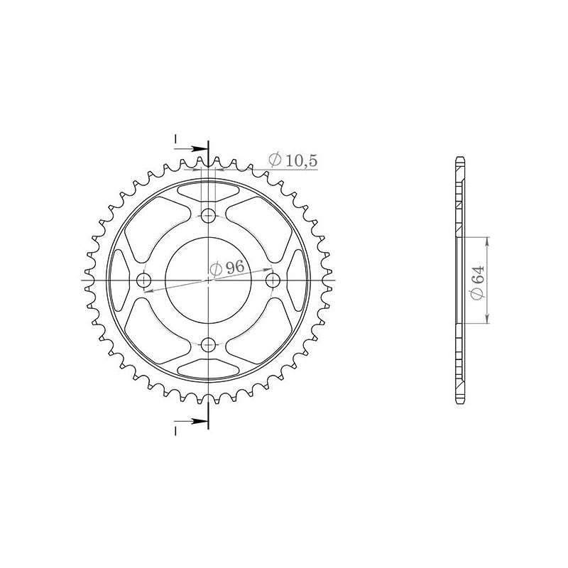 SGR CORONA S AC P428-D44 PER HONDA CG 125 2006