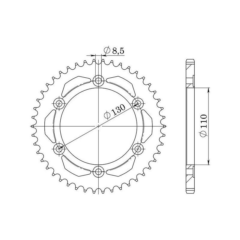 SGR CORONA S AC P428-D46 PER YAMAHA TZR R 125 94/96