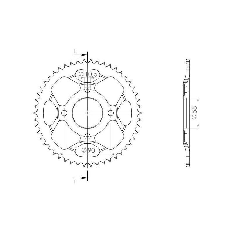 SGR CORONA S AC P428-D50 PER HONDA CLR CITY FLY 125 98-00
