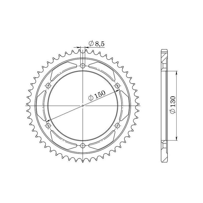 SGR CORONA S AC P428-D51 PER HONDA XLR 125 1998