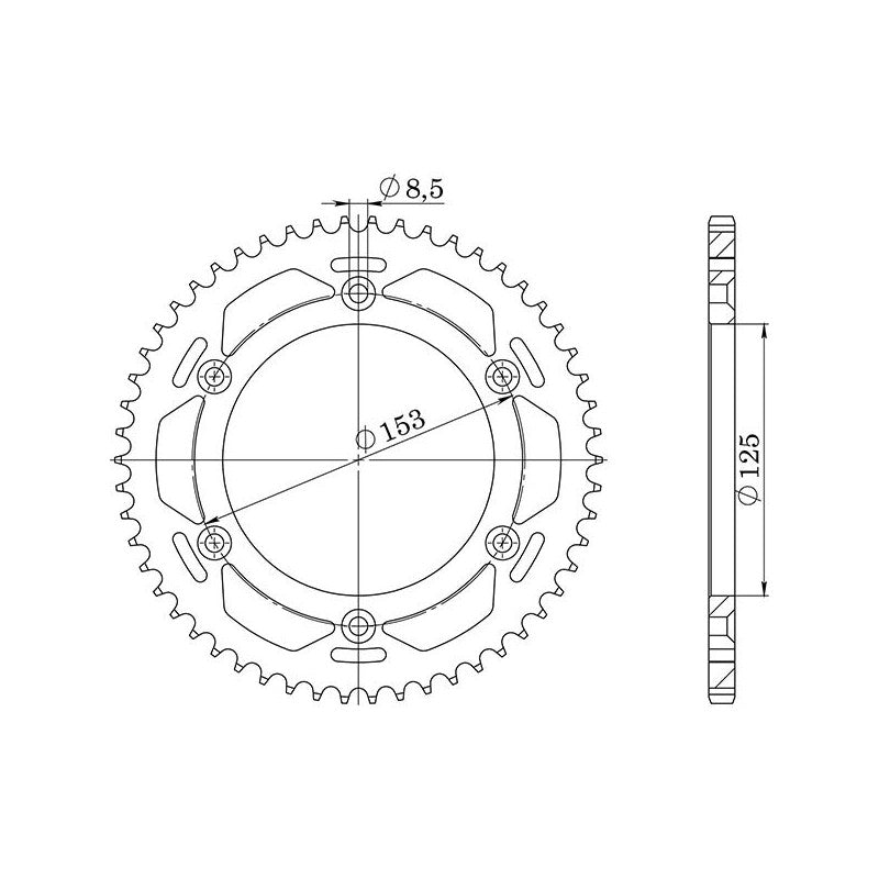 SGR CORONA S AC P428-D54 PER HONDA XR L 125 03/10