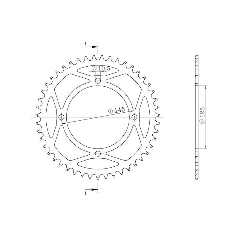 SGR CORONA S AC P520-D38 PER YAMAHA YFZ R 450 09/16