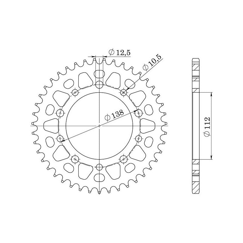 SGR CORONA S AC P520-D39 PER HONDA CTX DCT 700 14-16