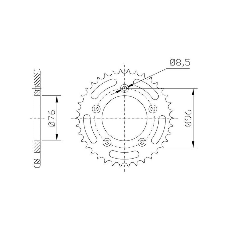 SGR CORONA S AC P520-D43 PER CAGIVA N1 125 96/97