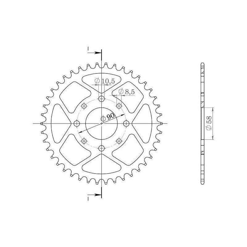 SGR CORONA S AC P520-D44 PER HONDA XL V VARADERO 125 07-11