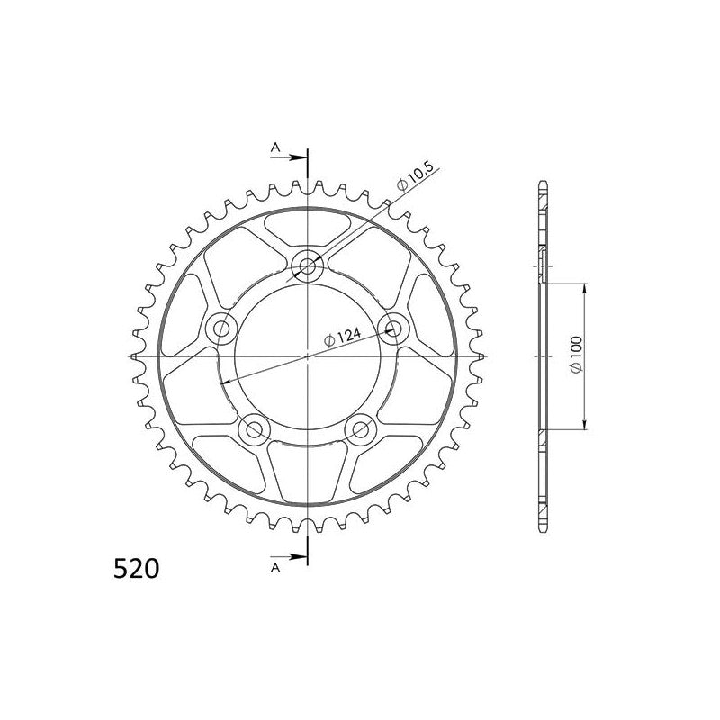 SGR CORONA S AC P520-D46 PER DUCATI SCRAMBLER NIGHTSHIFT 800 21-22