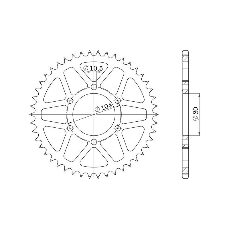 SGR CORONA S AC P520-D46 PER KAWASAKI KLE E VERSYS 650 15-16