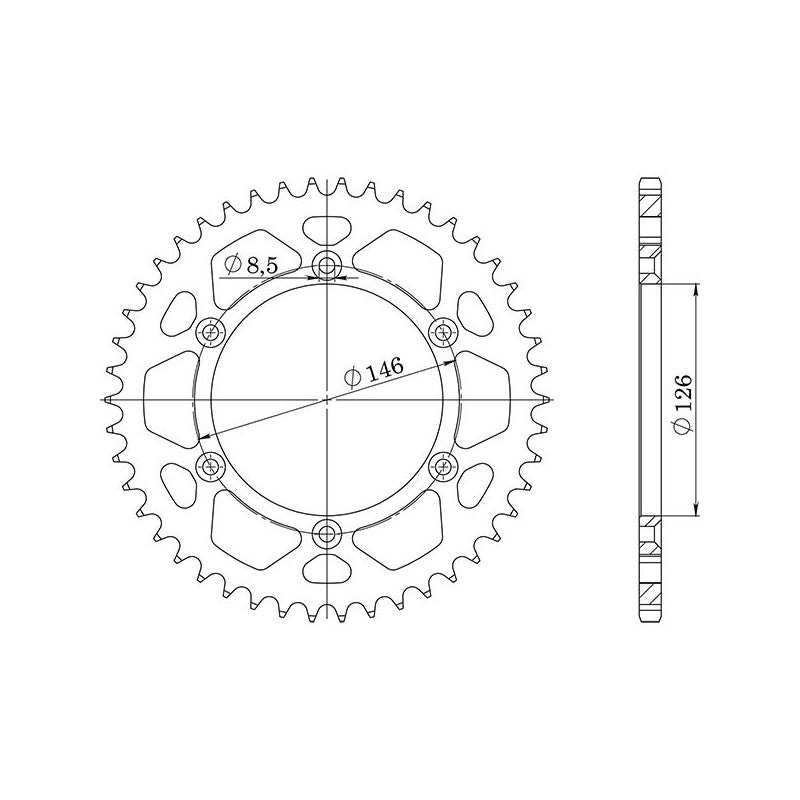 SGR CORONA S AC P520-D51 PER SUZUKI RM 125 06/08