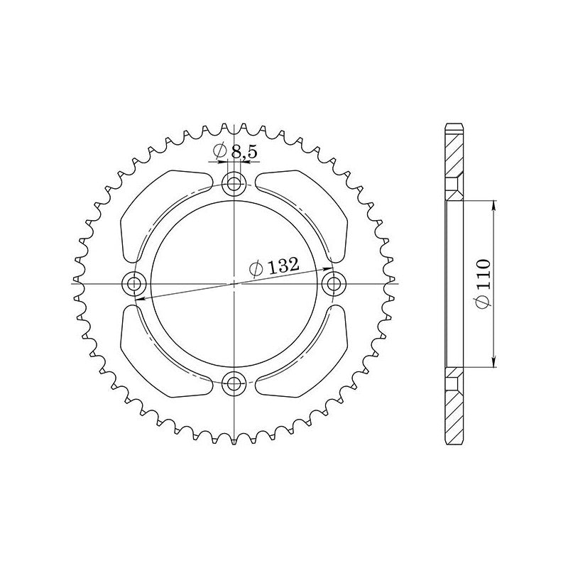 SGR CORONA S AC P525-D37 PER KTM RC8 1190 08/09