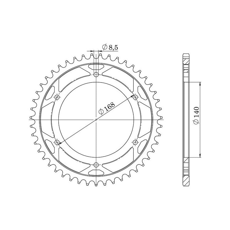 SGR CORONA S AC P525-D41 PER BMW F GS 650 2008