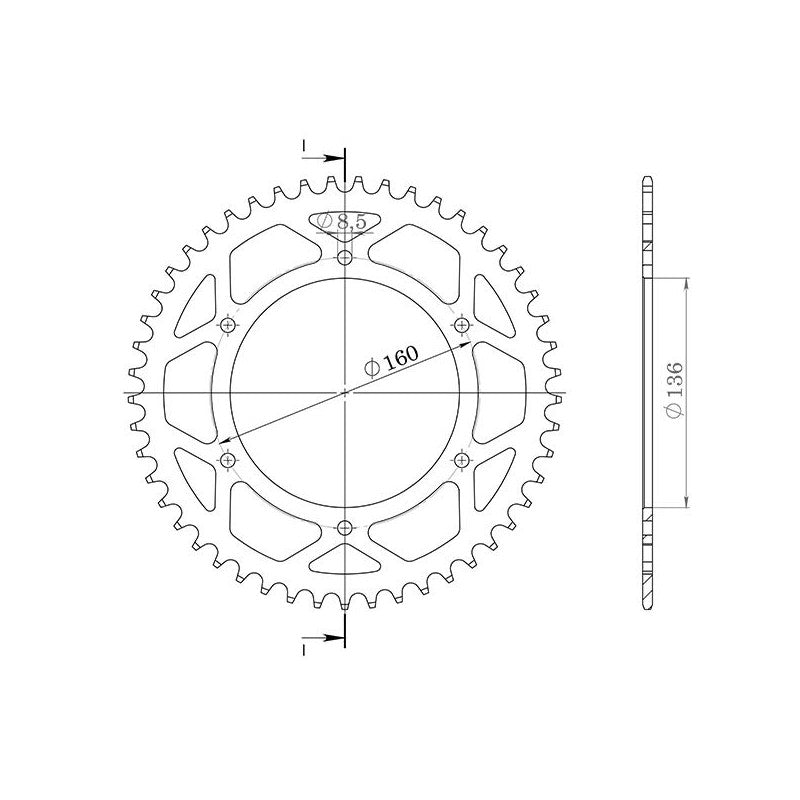 SGR CORONA S AC P525-D43 PER APRILIA RST FUTURA 1000 01/04