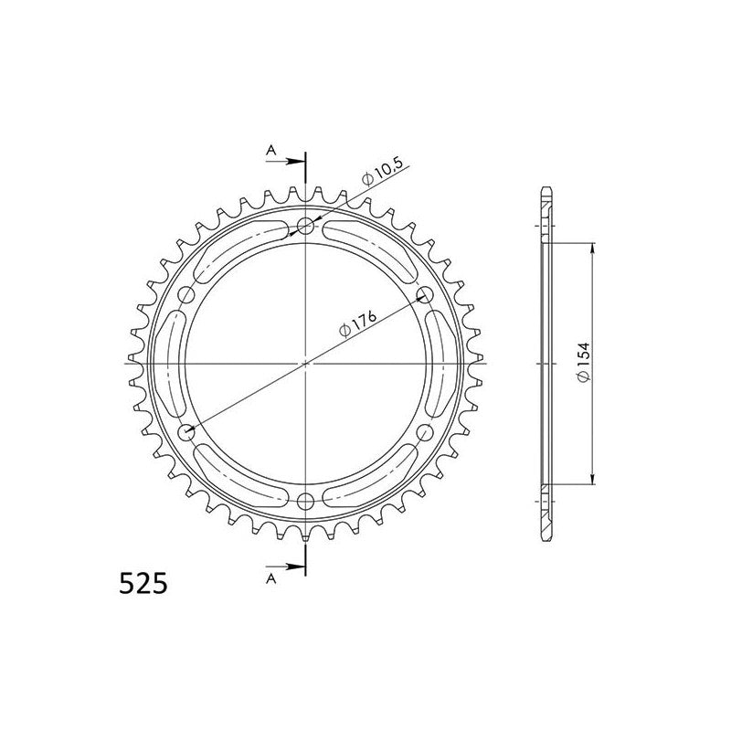 SGR CORONA S AC P525-D43 PER HONDA VFR X CROSSRUNNER 800 15-16