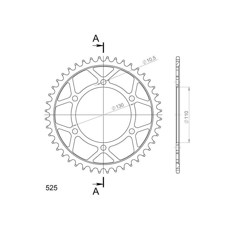 SGR CORONA S AC P525-D44 PER SUZUKI GSX-S R 1000 22-25