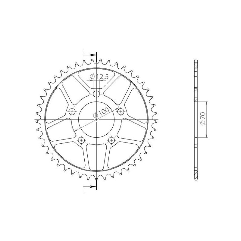 SGR CORONA S AC P525-D45 PER BMW HP4 1000 13-14