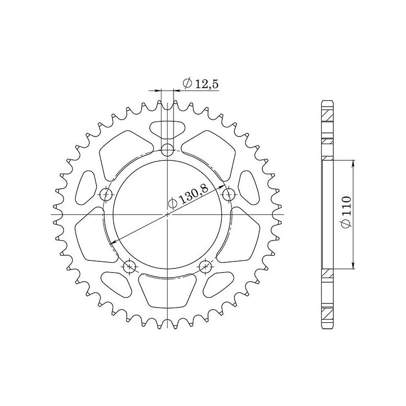 SGR CORONA S AC P525-D45 PER BMW S R 1000 17-20