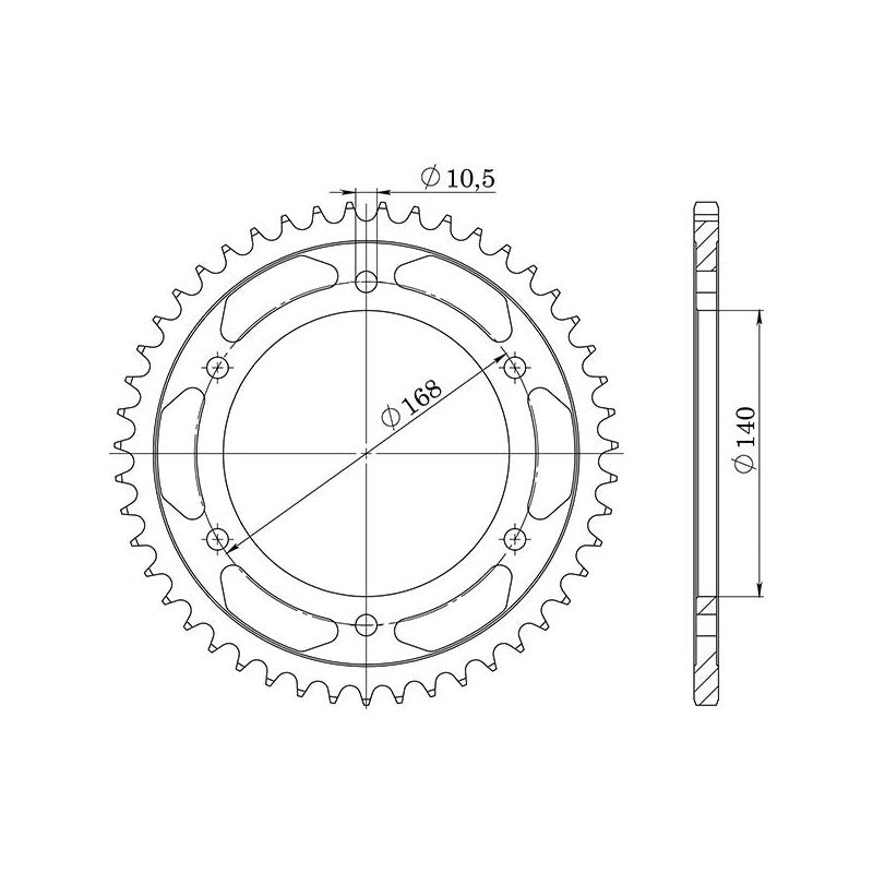 SGR CORONA S AC P525-D47 PER BMW F R 800 09/14