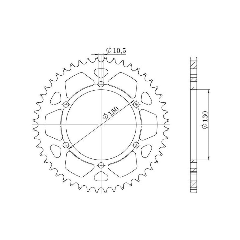 SGR CORONA S AC P525-D48 PER HONDA XL V TRANSALP 650 04-07