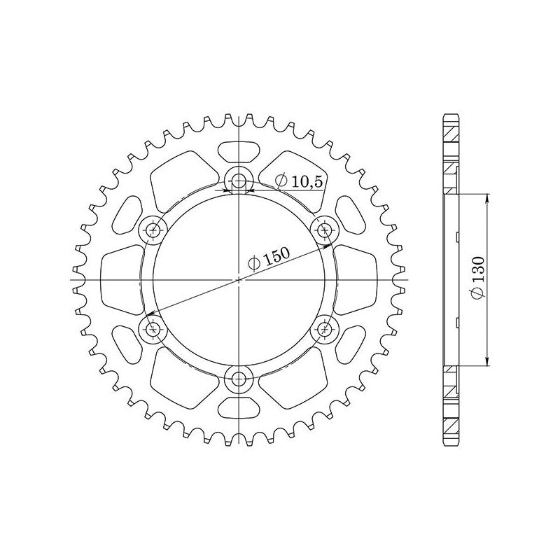 SGR CORONA S AC P530-D39 PER YAMAHA XJR 1300 02/03