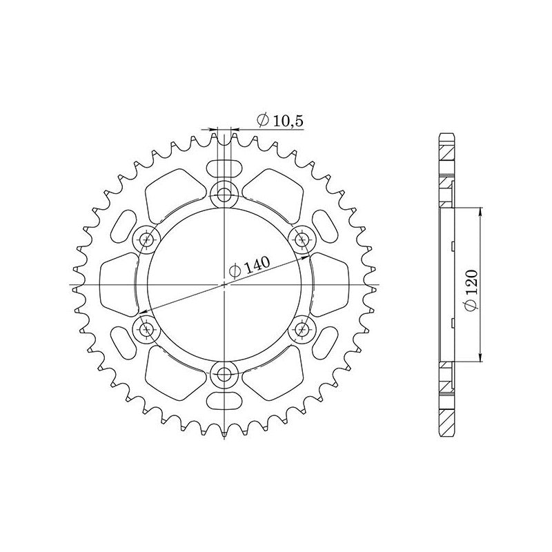 SGR CORONA S AC P530-D42 PER KAWASAKI VULCAN B CLASSIC 800 96-05