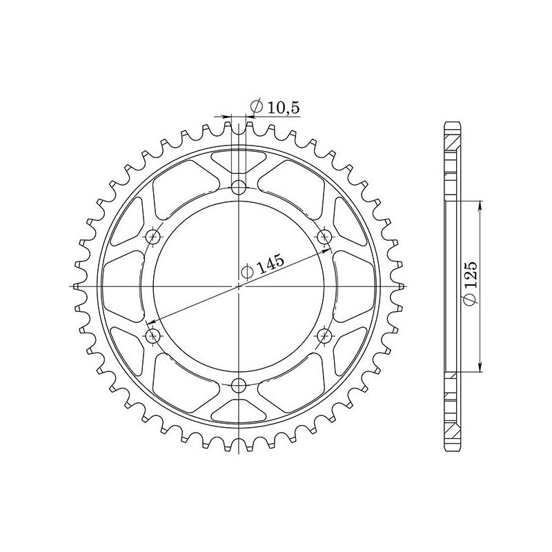 SGR CORONA S AC P530-D45 PER YAMAHA FZX FAZER 700 86/87
