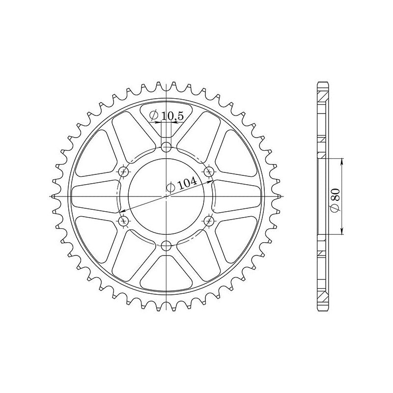 SGR CORONA S AC P530-D46 PER KAWASAKI ZX-12R 02-03