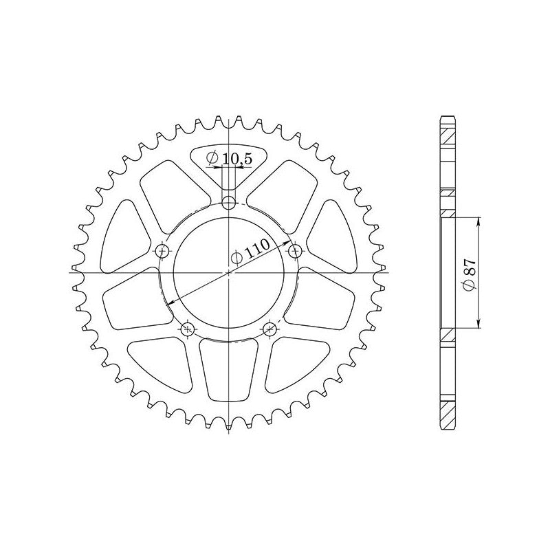 SGR CORONA S AC P530-D47 PER SUZUKI GSF BANDIT S 600 95-04
