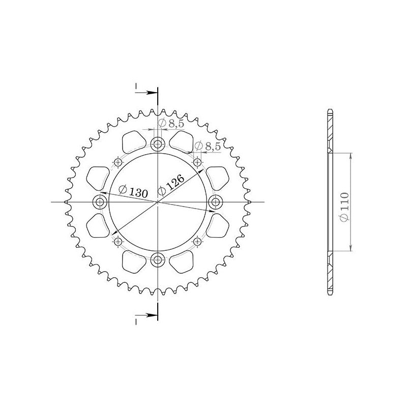 SGR CORONA S AL P420-D47 PER KAWASAKI KX 65 02-14