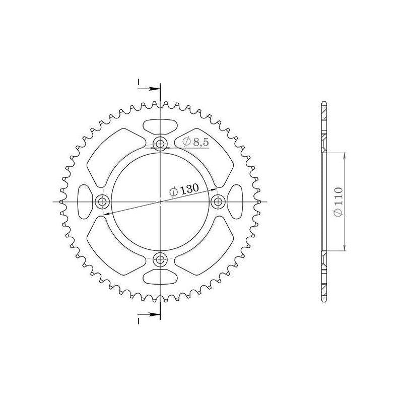 SGR CORONA S AL P420-D49 PER HONDA CR R 80 96/02