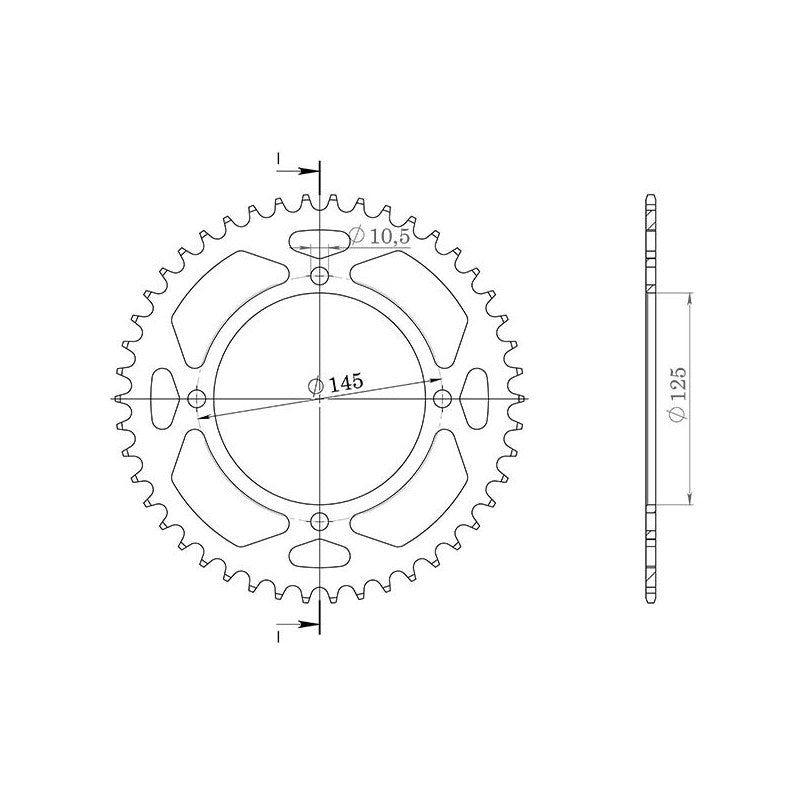 SGR CORONA S AL P520-D42 PER YAMAHA YFZ BANSHEE 350 87/88
