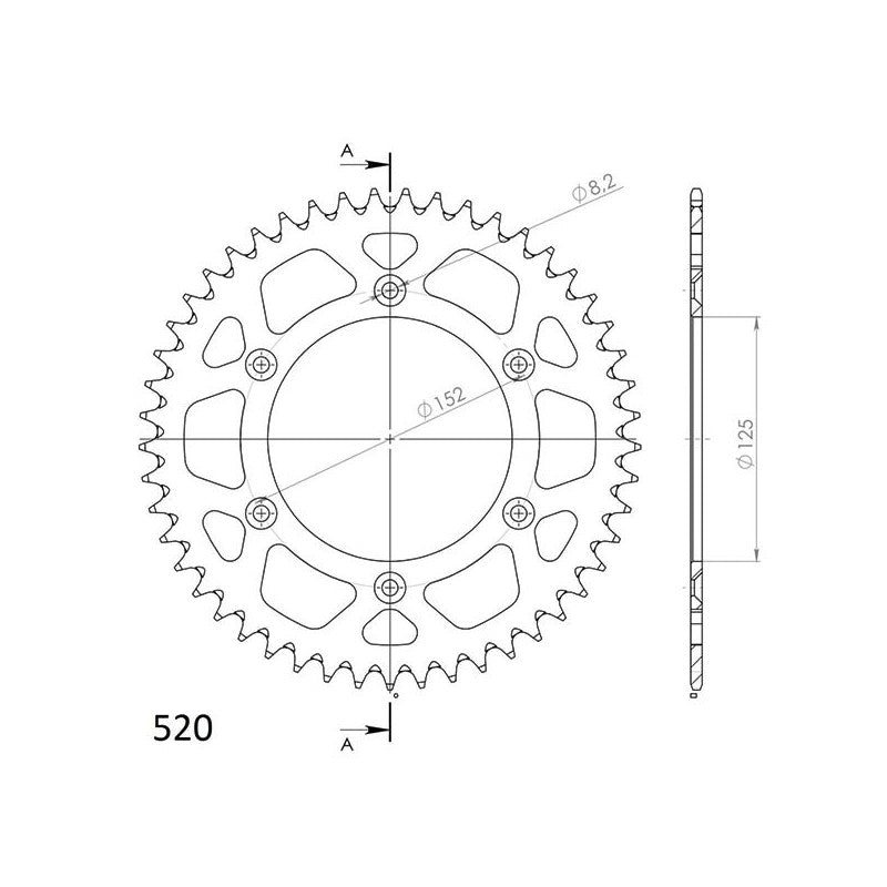SGR CORONA S AL P520-D50 PER BETA RR ENDURO 400 13/14
