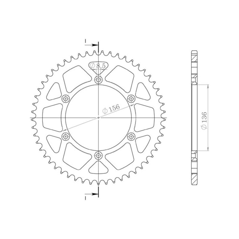 SGR CORONA S AL P520-D52 PER HUSQVARNA TC 610 98-00