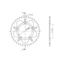 SGR CORONA S AL P525-D38 PER KTM SUPERDUKE 990 07-11
