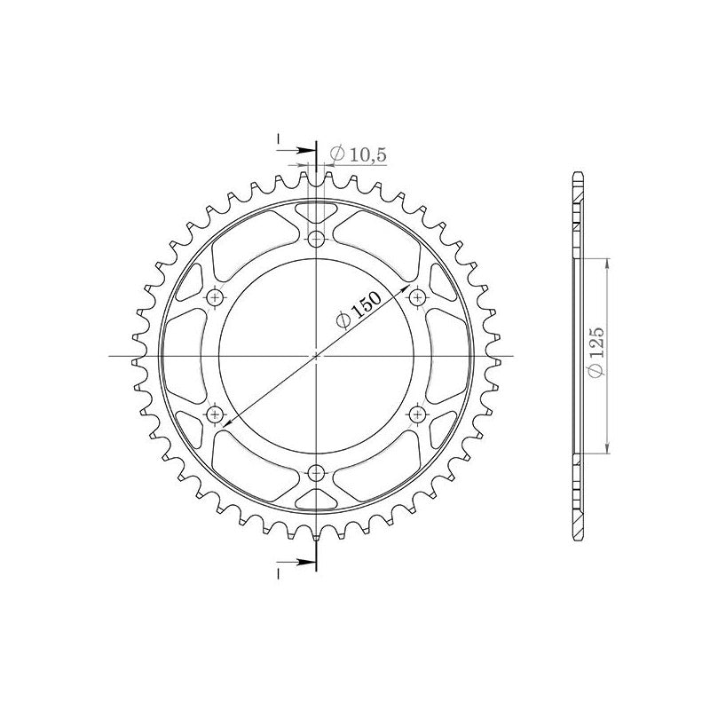 SGR CORONA S AL P525-D42 PER KTM SUPER ADVENTURE T 1290 2017