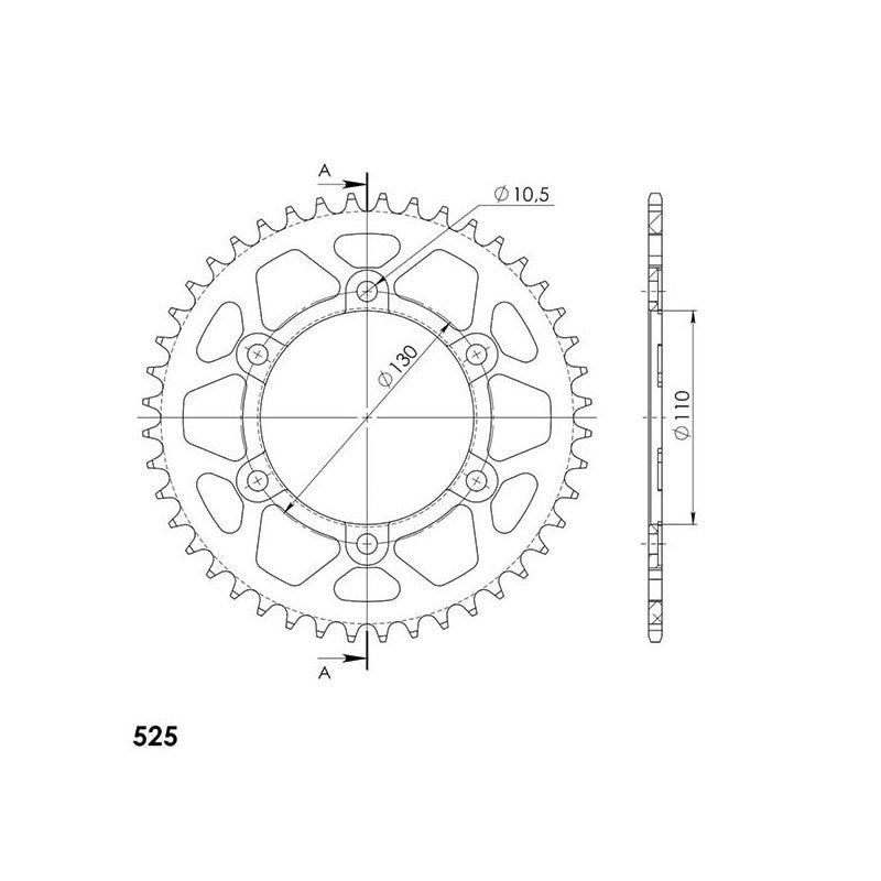 SGR CORONA S AL P525-D44 PER SUZUKI GSX-S GT 1000 22/24