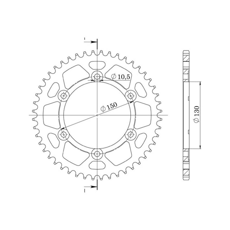 SGR CORONA S AL P530-D39 PER YAMAHA XJR 1300 02/03