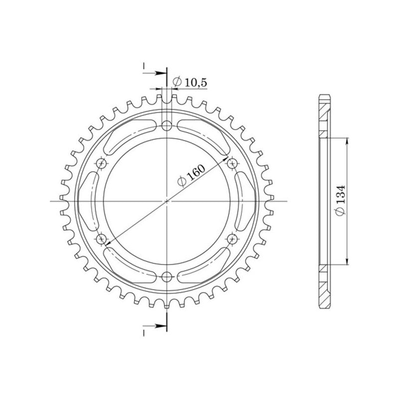 SGR CORONA S AL P530-D42 PER HONDA CBR RR FIREBLADE 1000 2008