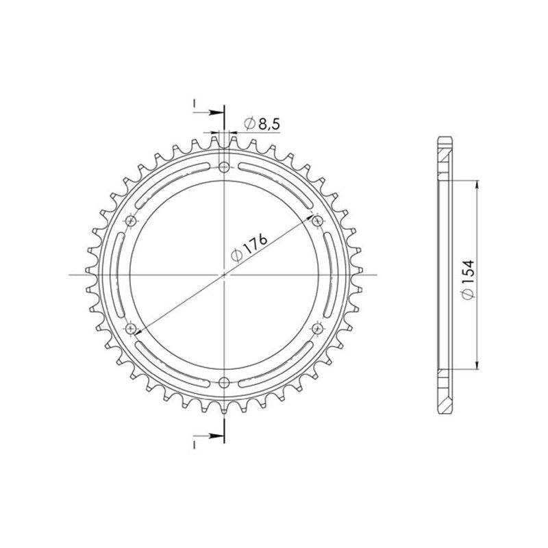 SGR CORONA S AL P530-D43 PER HONDA VFR FI 800 98/01