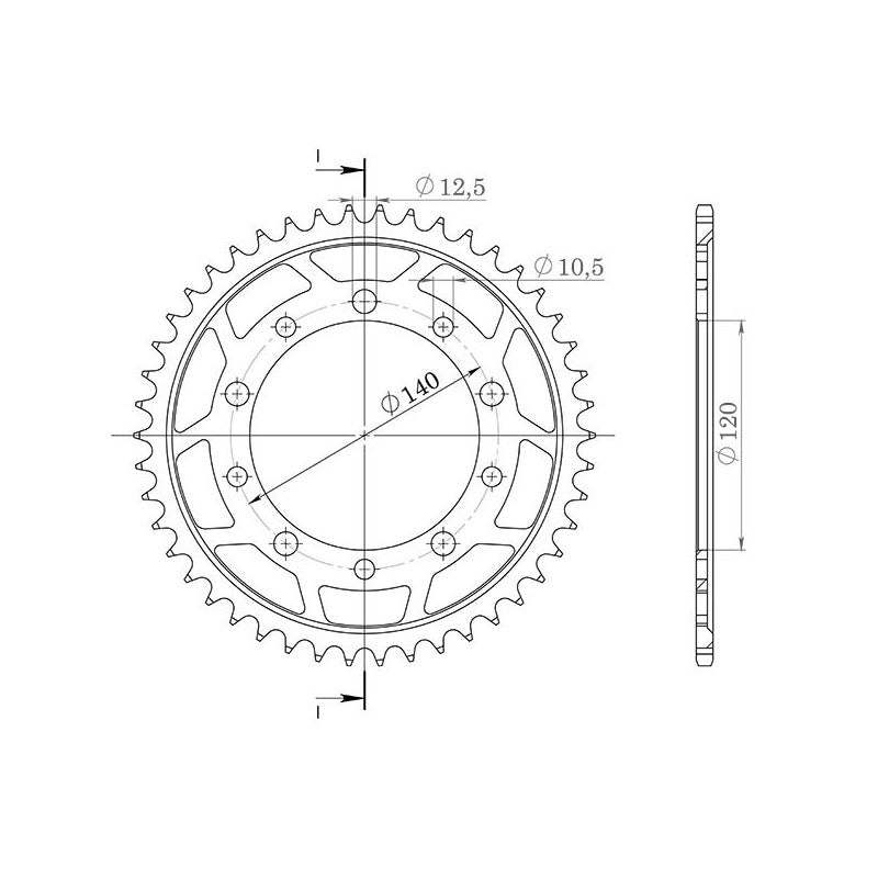 SGR CORONA S AL P530-D43 PER TRIUMPH SPRINT RS IE 955 99/04