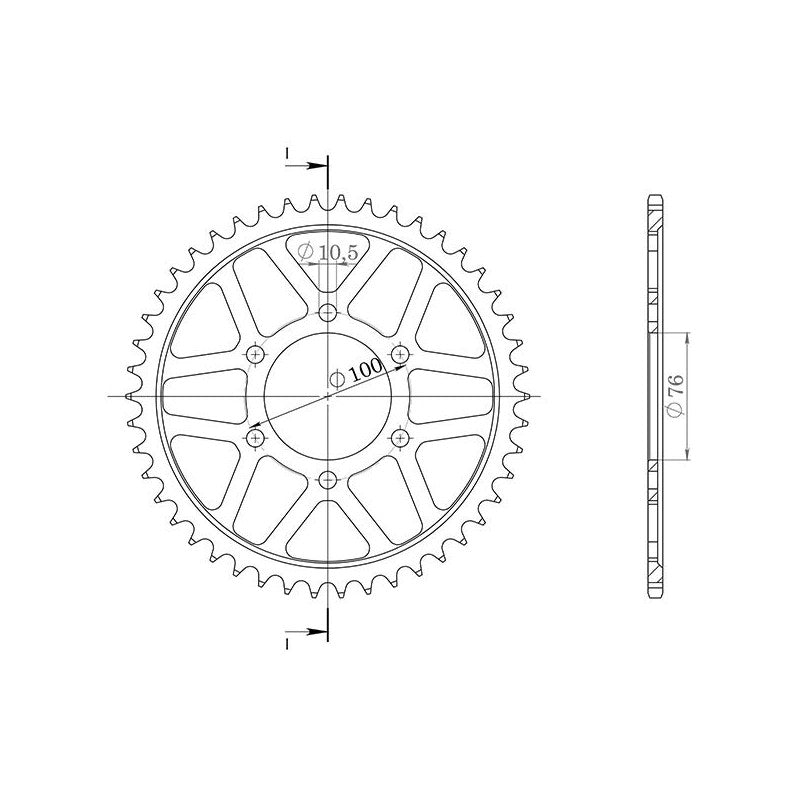 SGR CORONA S AL P530-D45 PER SUZUKI GSF BANDIT S 1200 96-05