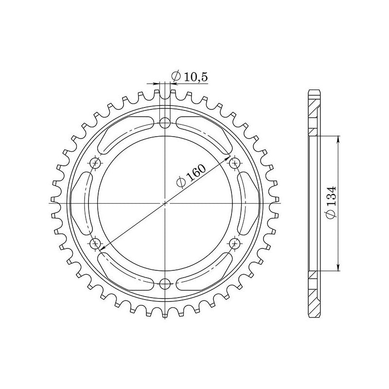 SGR CORONA S+2 AC P530-D44 PER HONDA CBR RR-R FIREBLADE 954 02-03