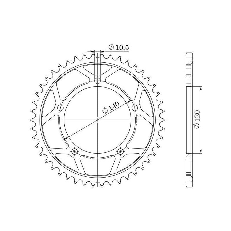 SGR CORONA S+2 AC P530-D44 PER SUZUKI GSX-R 1000 03/04
