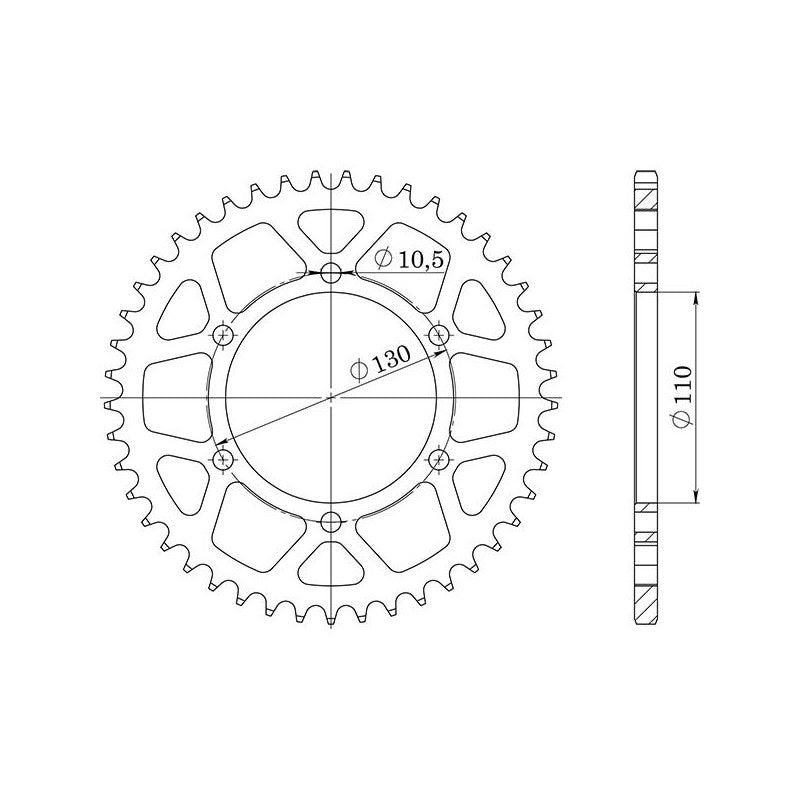 SGR CORONA S+2 AL P525-D47 PER YAMAHA MT-09 SP ABS 850 18/20