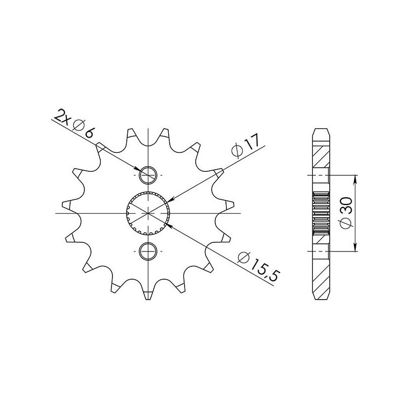 SGR PIGNONE M AC P428-D15 HONDA CR R 85 05/07