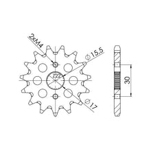 SGR PIGNONE S AC P420-D14 HONDA CRF F 50 04-20