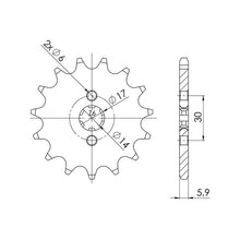 SGR PIGNONE S AC P420-D14 PER SUZUKI DR-Z 110 03/04