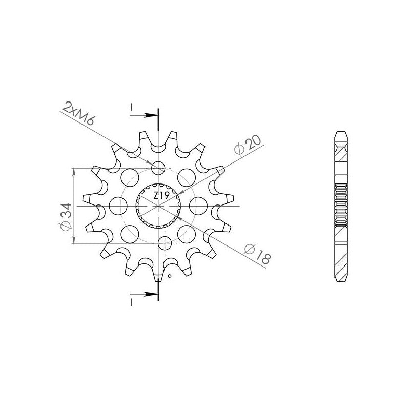 SGR PIGNONE S AC P420-D15 HONDA CRF R 17/14 150 07/17